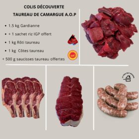 COLIS DÉCOUVERTE TAUREAU DE CAMARGUE A.O.P – 4,2 kg
